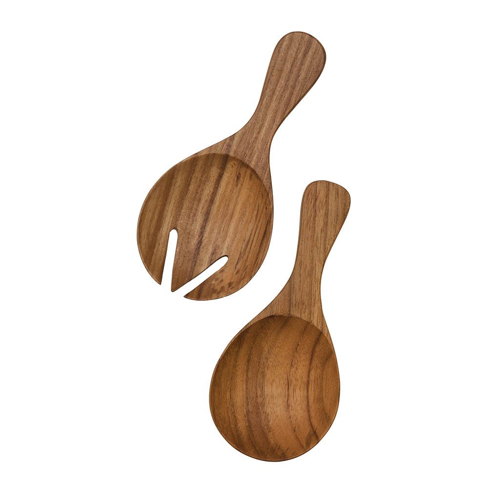 Tell Me More  Teak Salaattiottimet 17 cm 2 osaa Puu