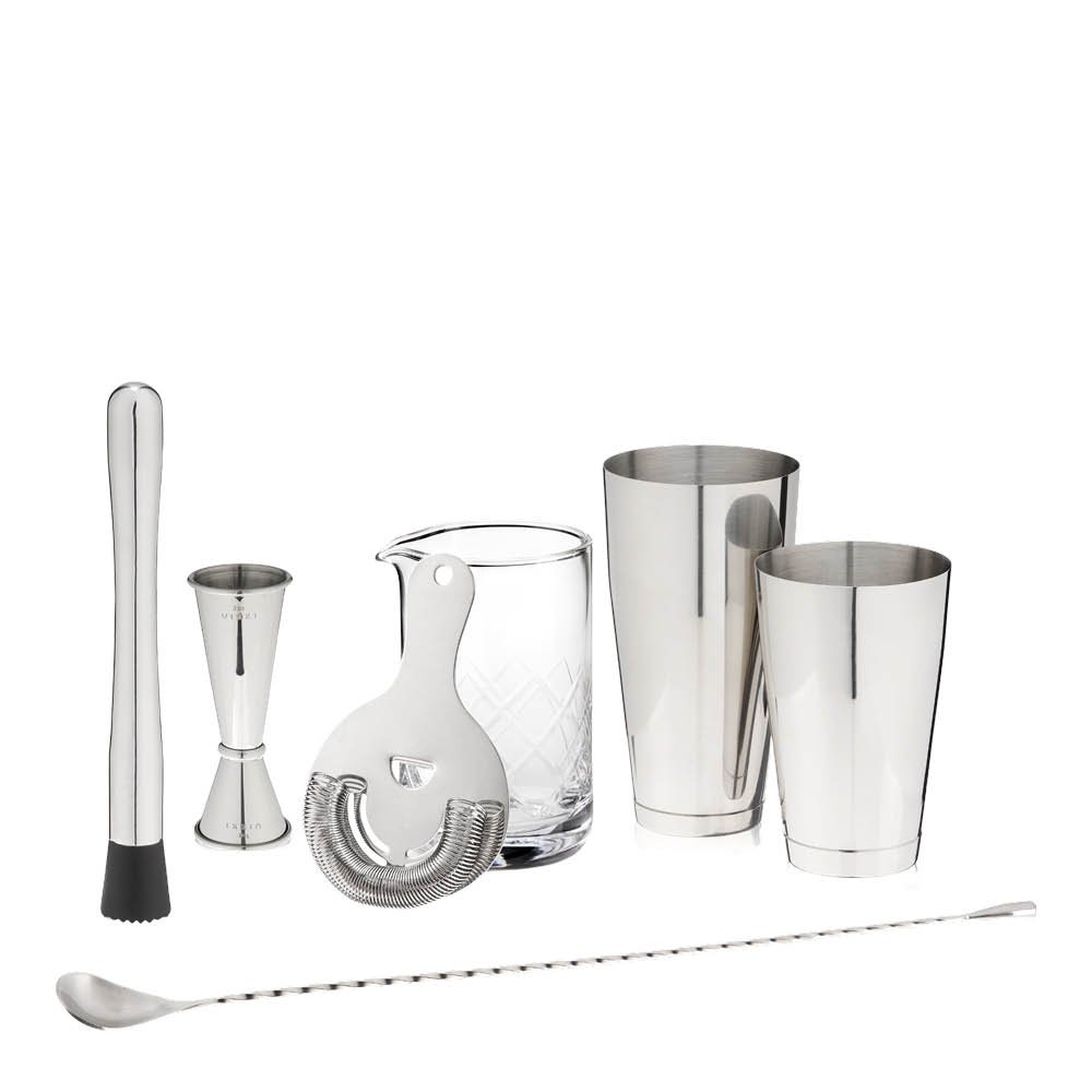 Viski  Baarisetti 7 osaa Ruostumaton teräs