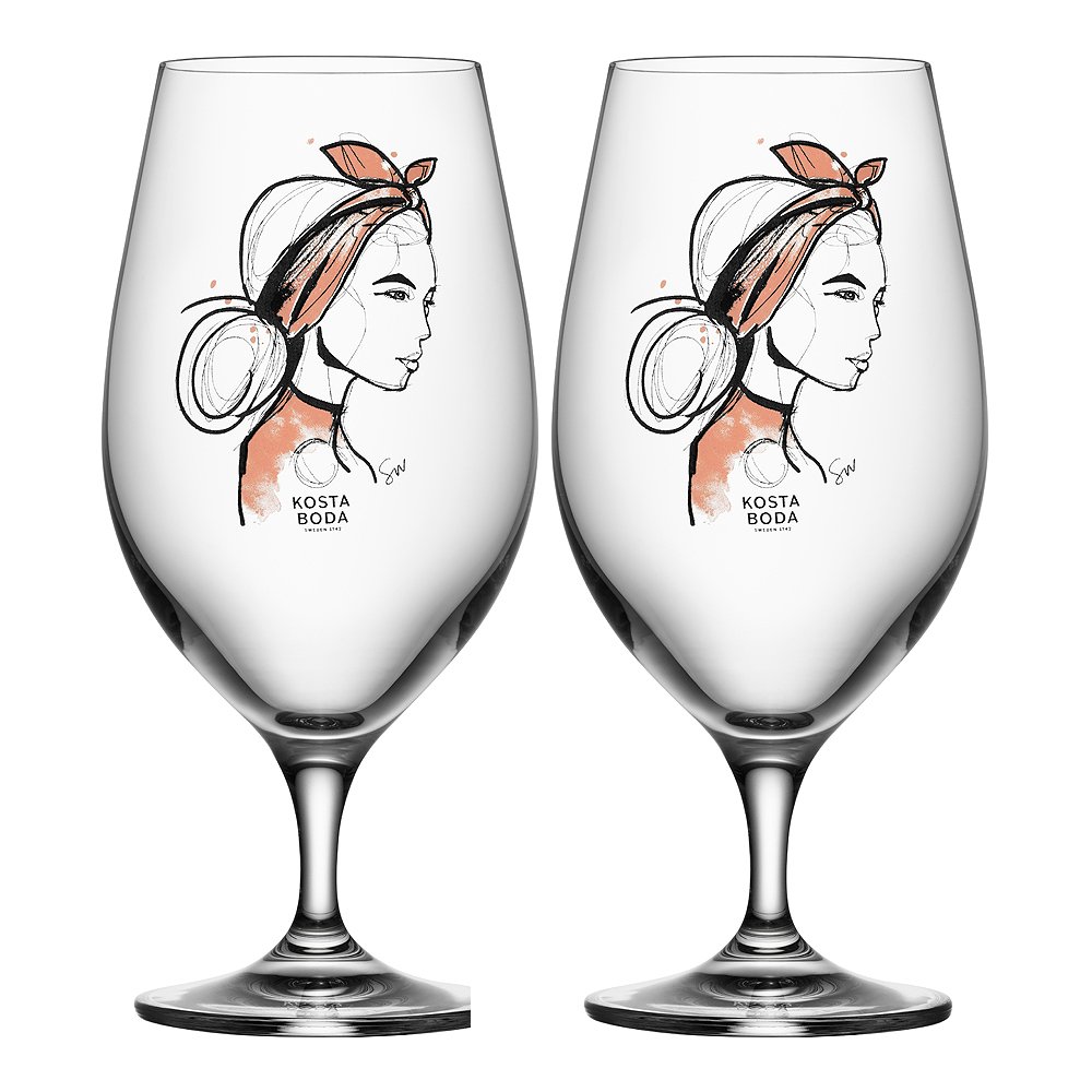 Kosta Boda  All About You Olutlasi 40 cl 2 kpl Near You