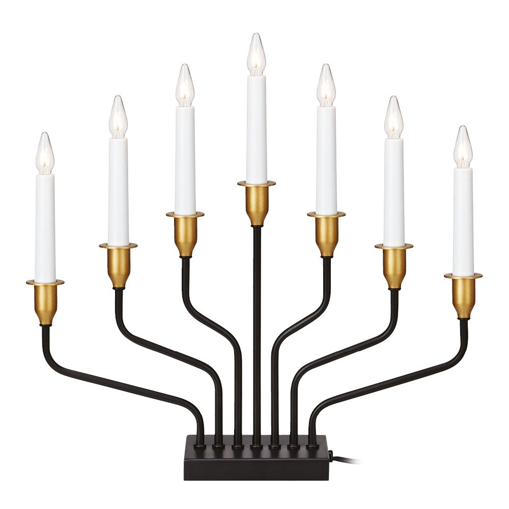 Markslöjd  Brosa Sähkökynttelikkö 39,5 cm Musta