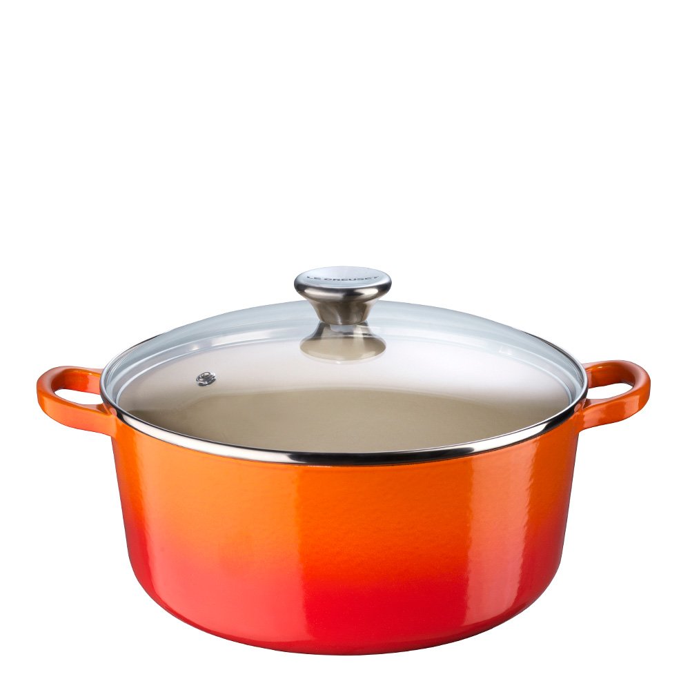 Le Creuset  Classic Valurautapata lasikannella 4,2 L Volcanic