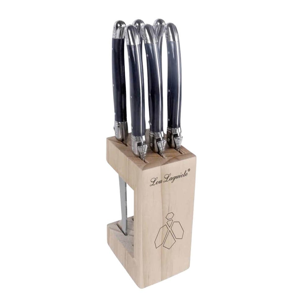 Lou Laguiole Tradition Pihviveitsi 6 kpl Antracit