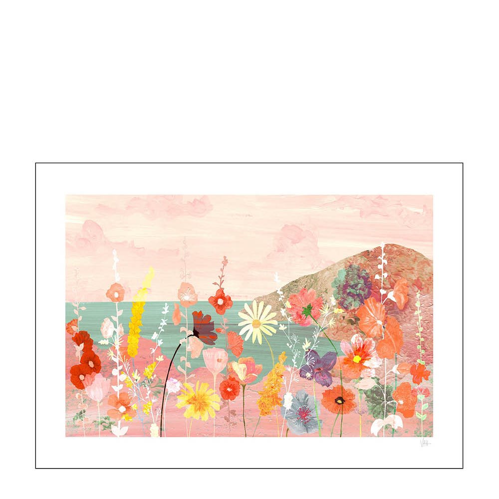 Poster & Frame  Violets Print House Juliste 30x40 cm Flowerscape