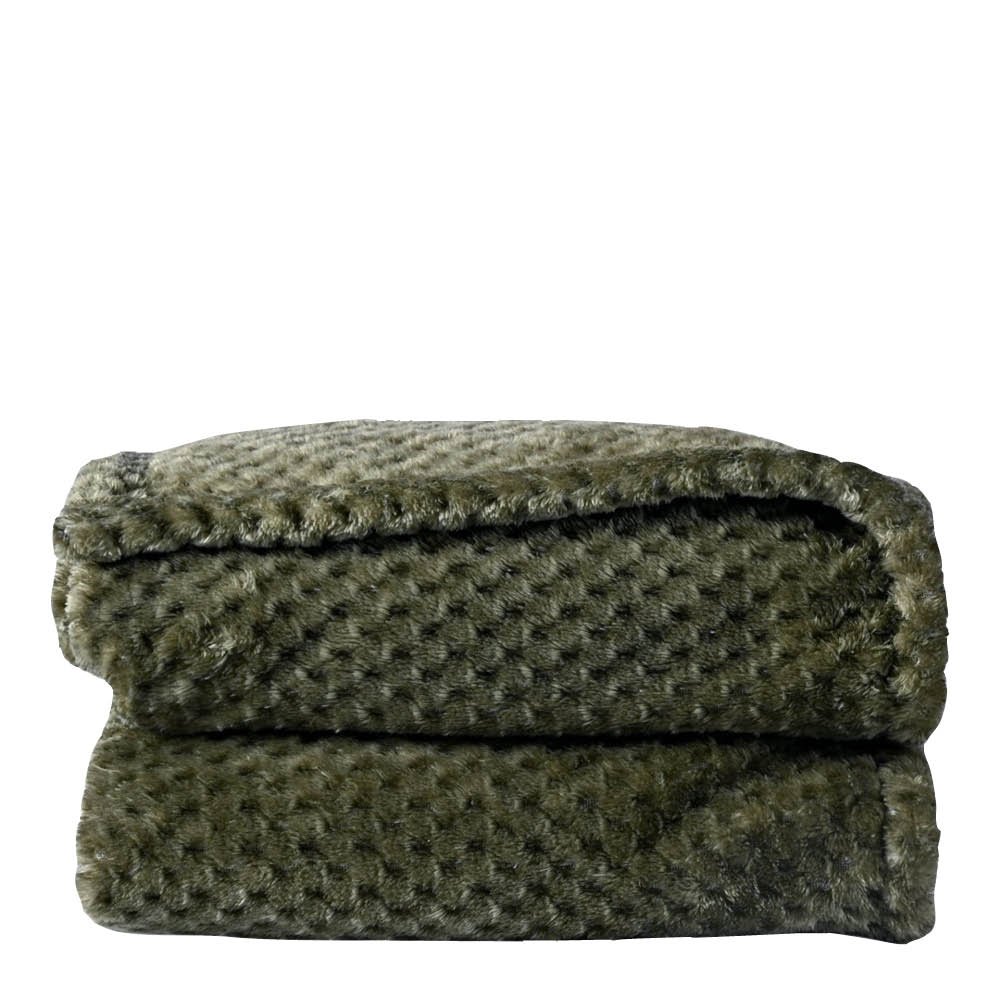 Sagaform  Anni Fleecehuopa 130x170 cm Vihreä