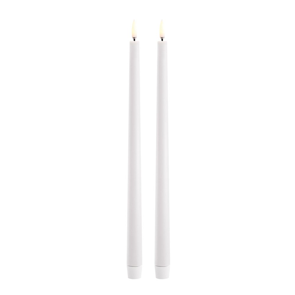 Uyuni Lighting  Slim Taper LED Kynttilä 2,3x32 cm 2 kpl Valkoinen