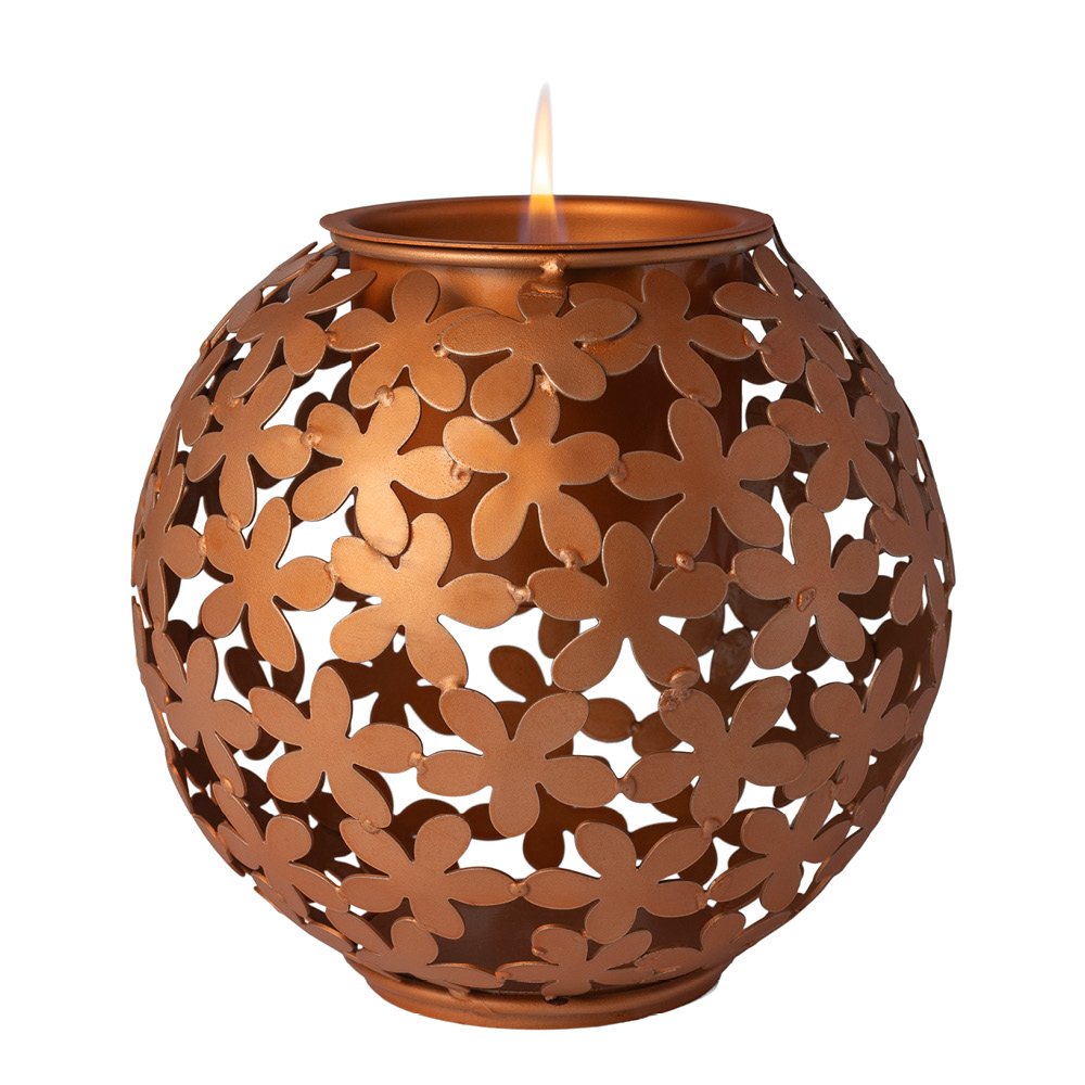 Tenderflame  Hortensia Sisustustuli 25 cm Kupari