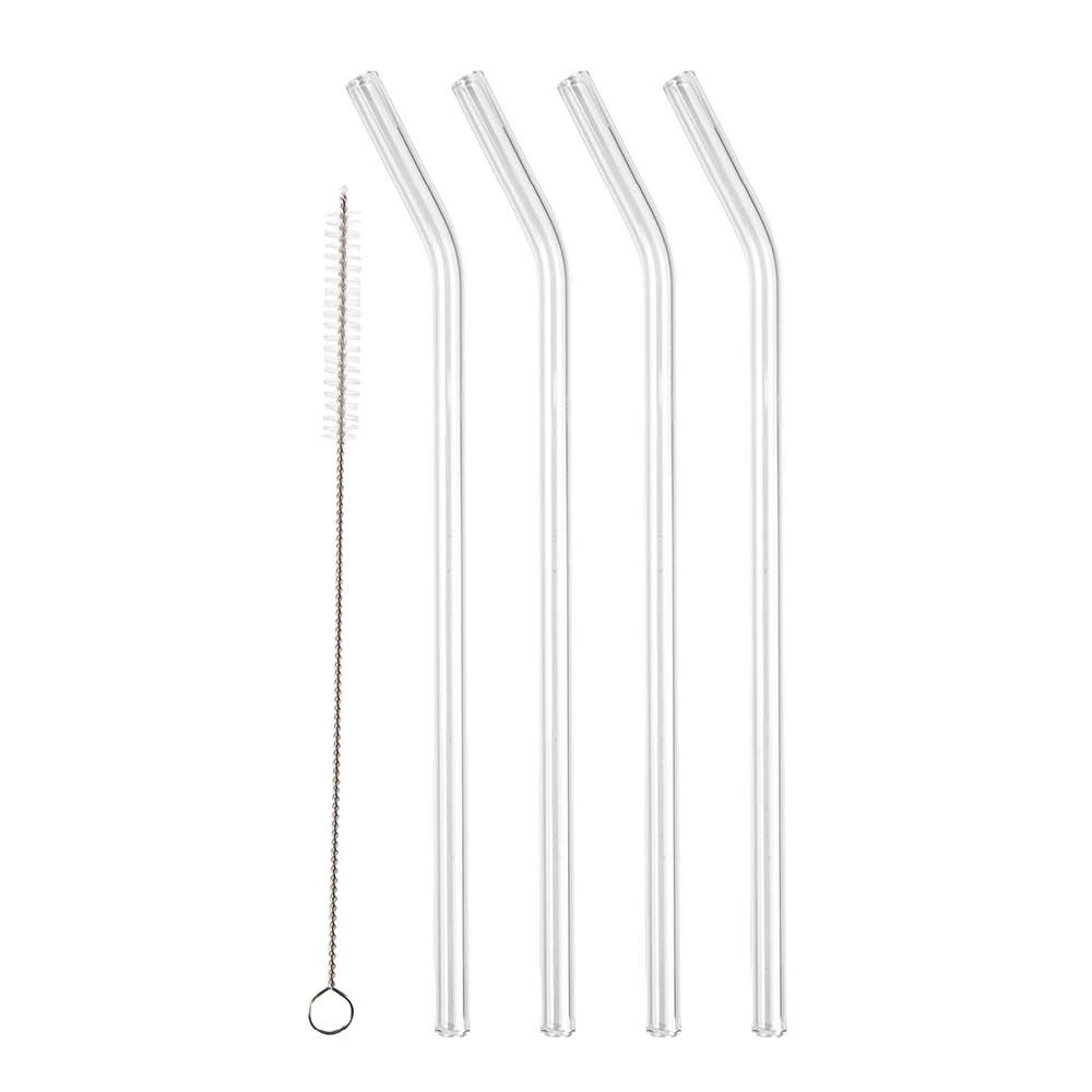 Lyngby  Lasinen Pilli 21,5 cm 4 kpl Kirkas