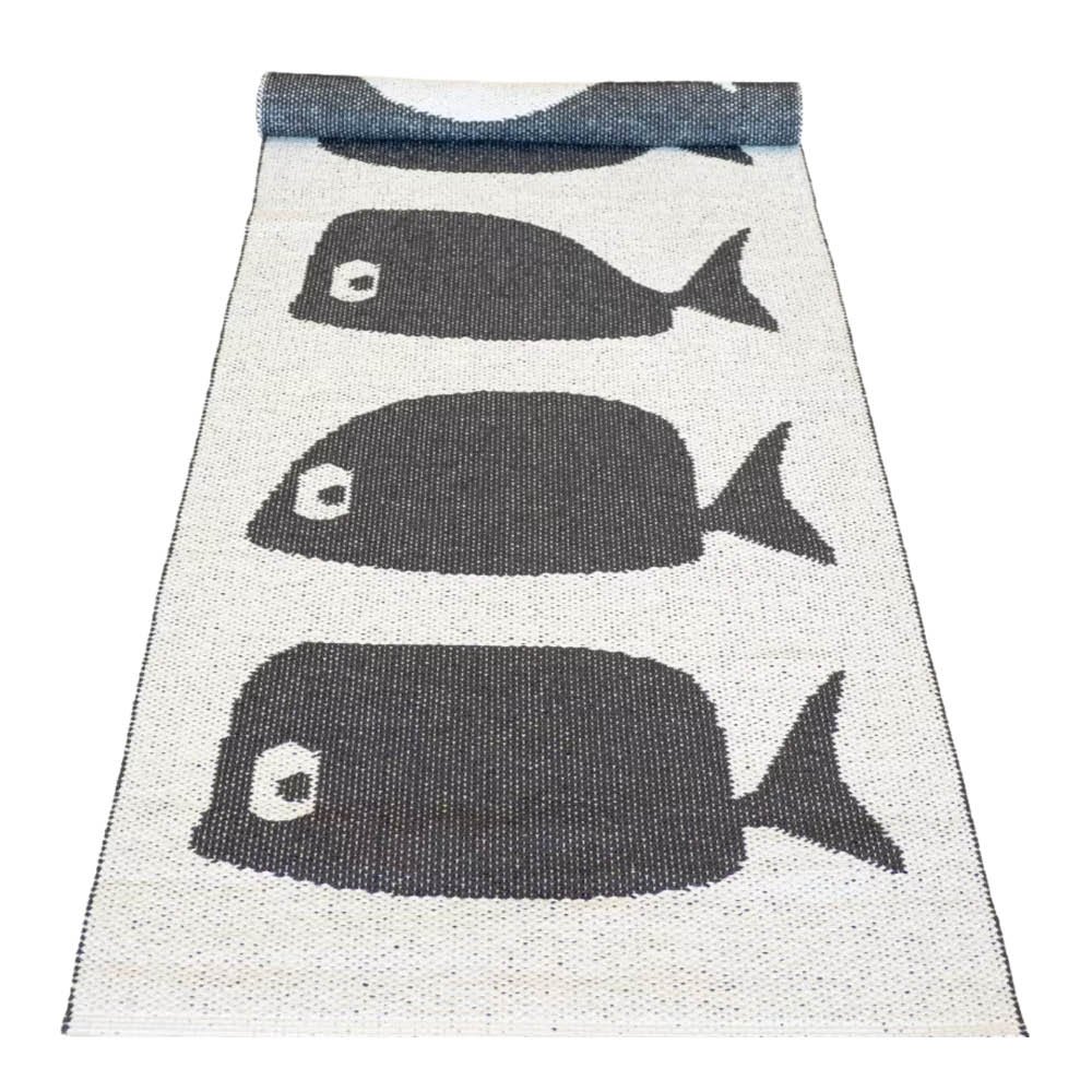 Rotor Design  Whale Käytävämatto 250x70 cm Musta/Valkoinen