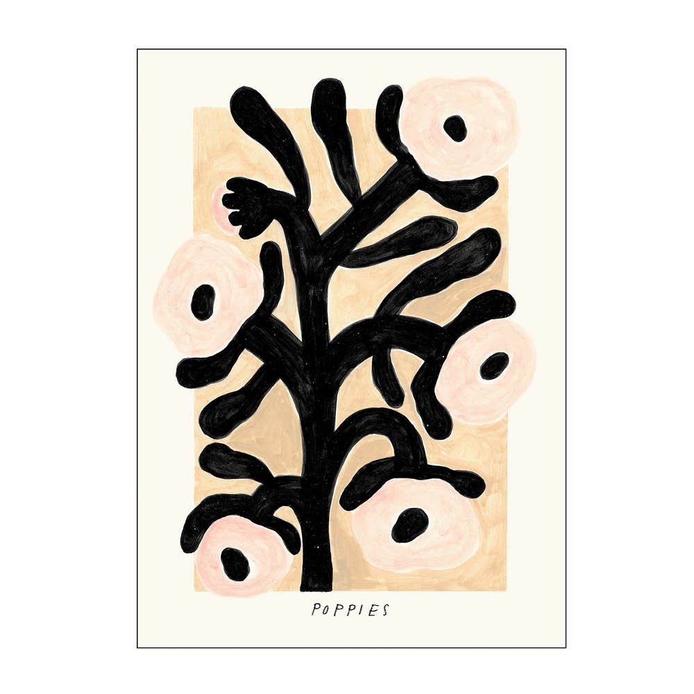 Poster & Frame  PSTR Studio Juliste 50x70 cm Madelen pale poppies