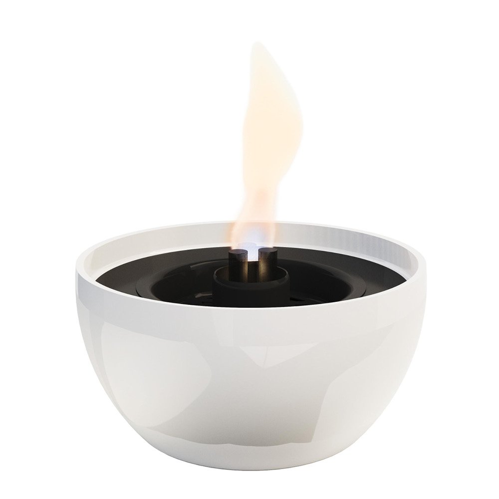 Tenderflame  Rose Sisustustuli 14 cm Valkoinen