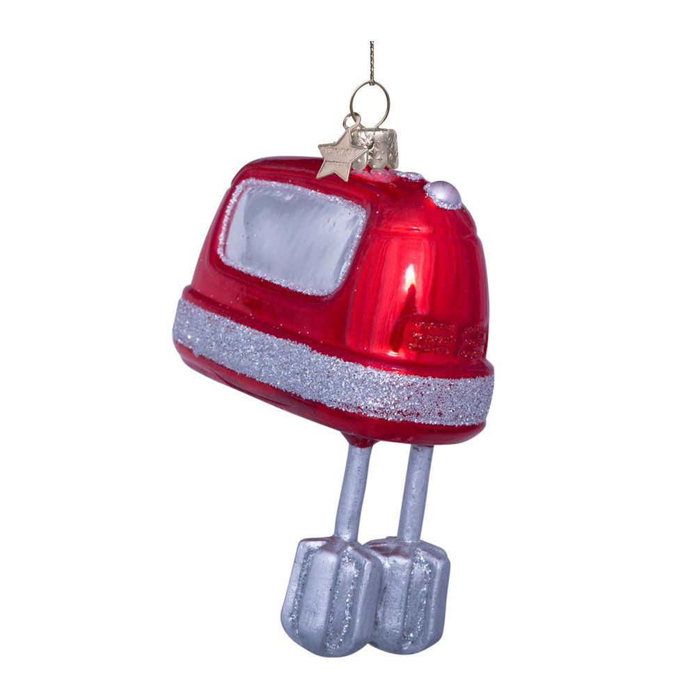 Vondels  Wine & Dine Riippuva joulukoriste yleiskone 10,5 cm Punainen