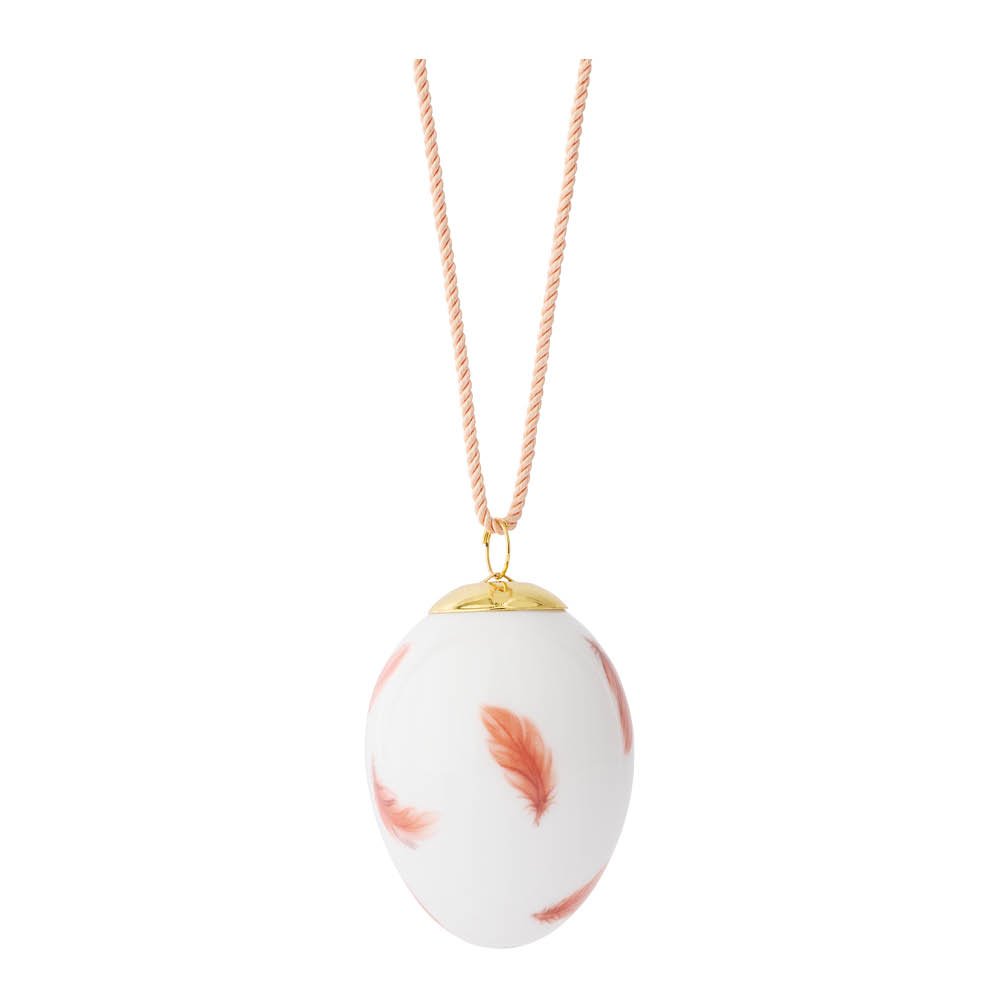 Royal Copenhagen Spring Collection 2025 Pääsiäismuna Pienet leppälinnun höyhenet 6 cm