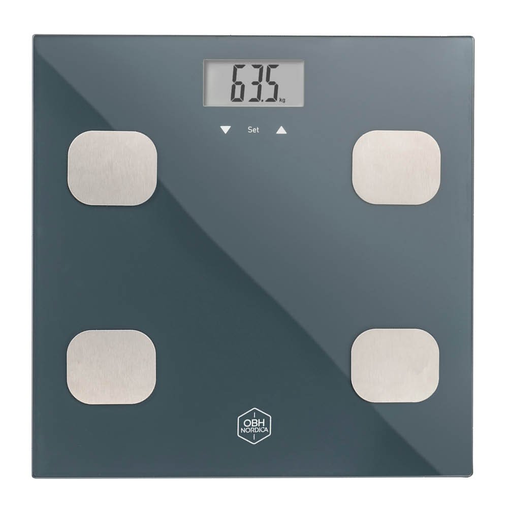 OBH Nordica  Fitness Tracker BMI Henkilövaaka 150 Kg Musta