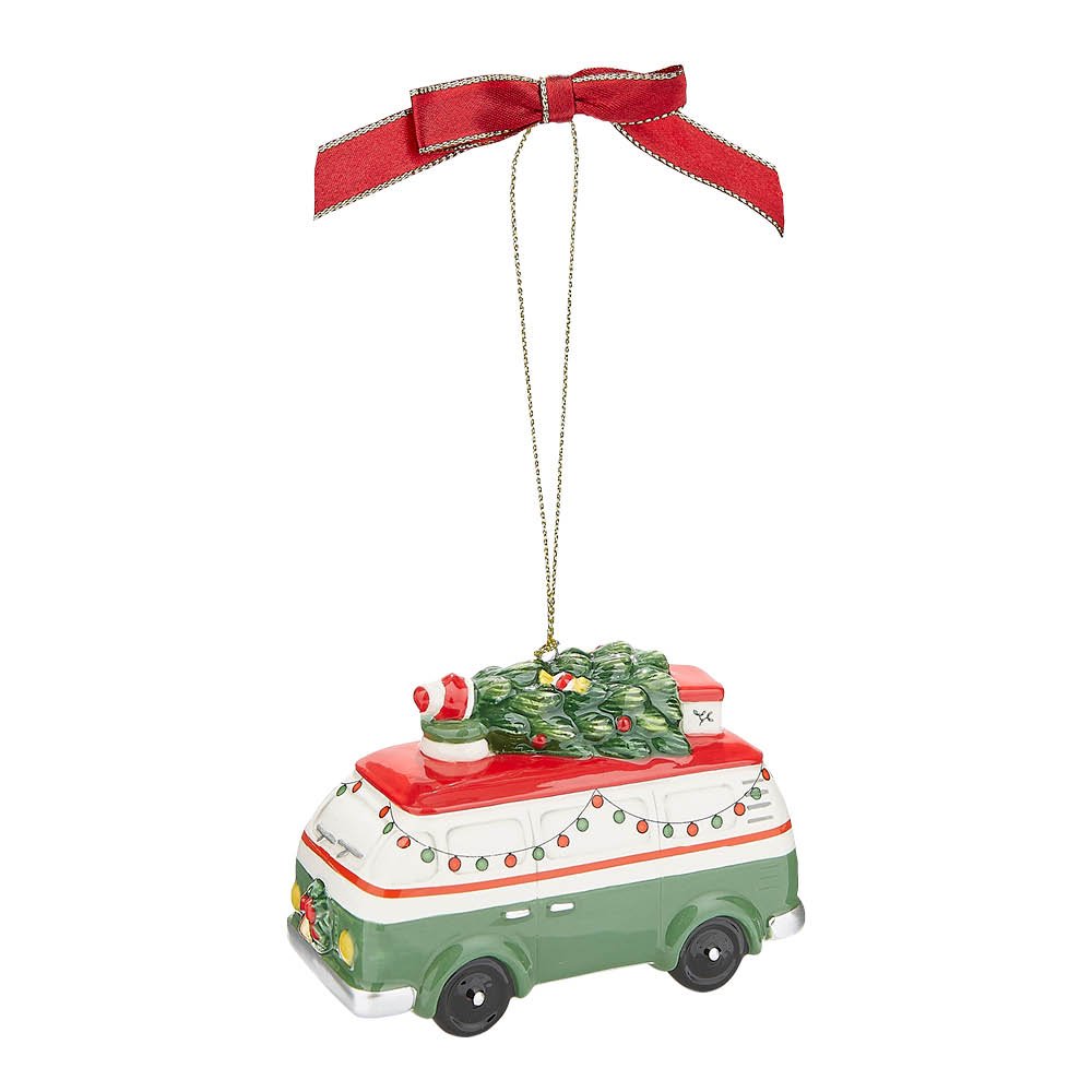 Spode Christmas Tree Joulukuusenkoriste matkailuauto