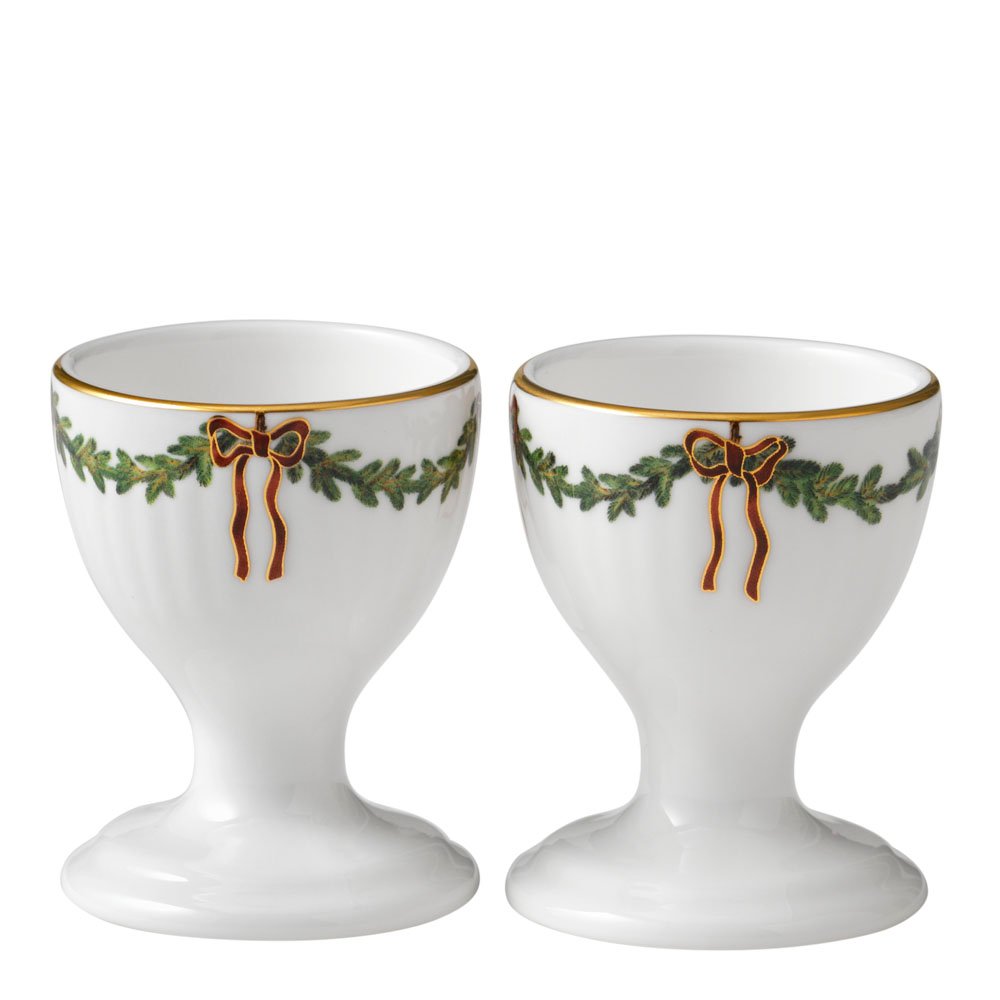 Royal Copenhagen  Star Fluted Christmas Munakuppi 2 kpl