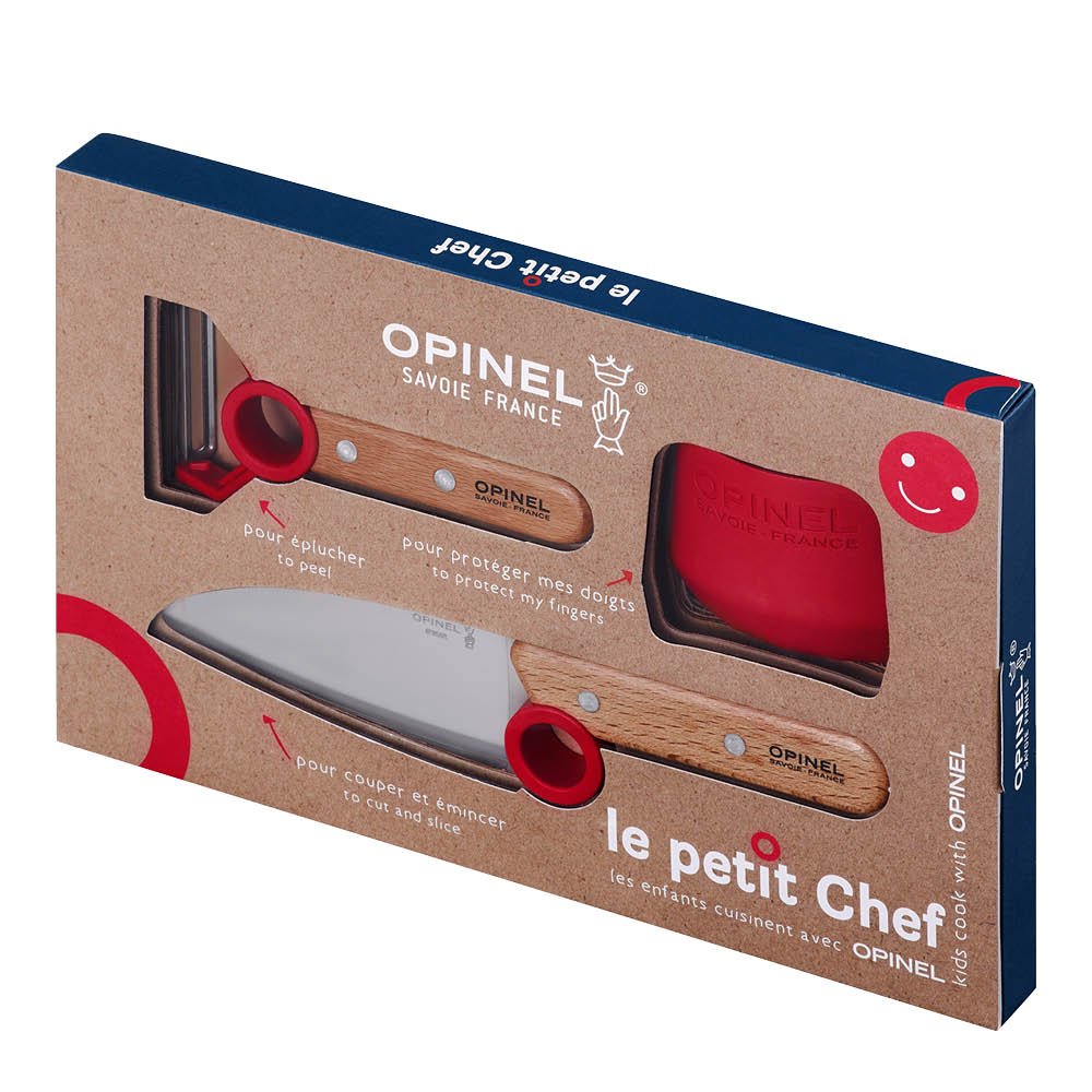 Opinel  Le Petit Chef Veitsisetti lapselle Punainen