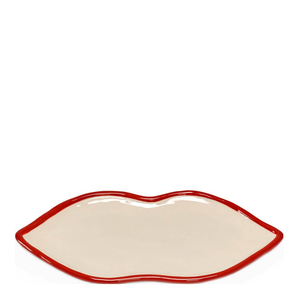 Serax  Les Objets Mouleversants tarjoiluvati Lips L 25,5x12,5x1,5 cm punainen