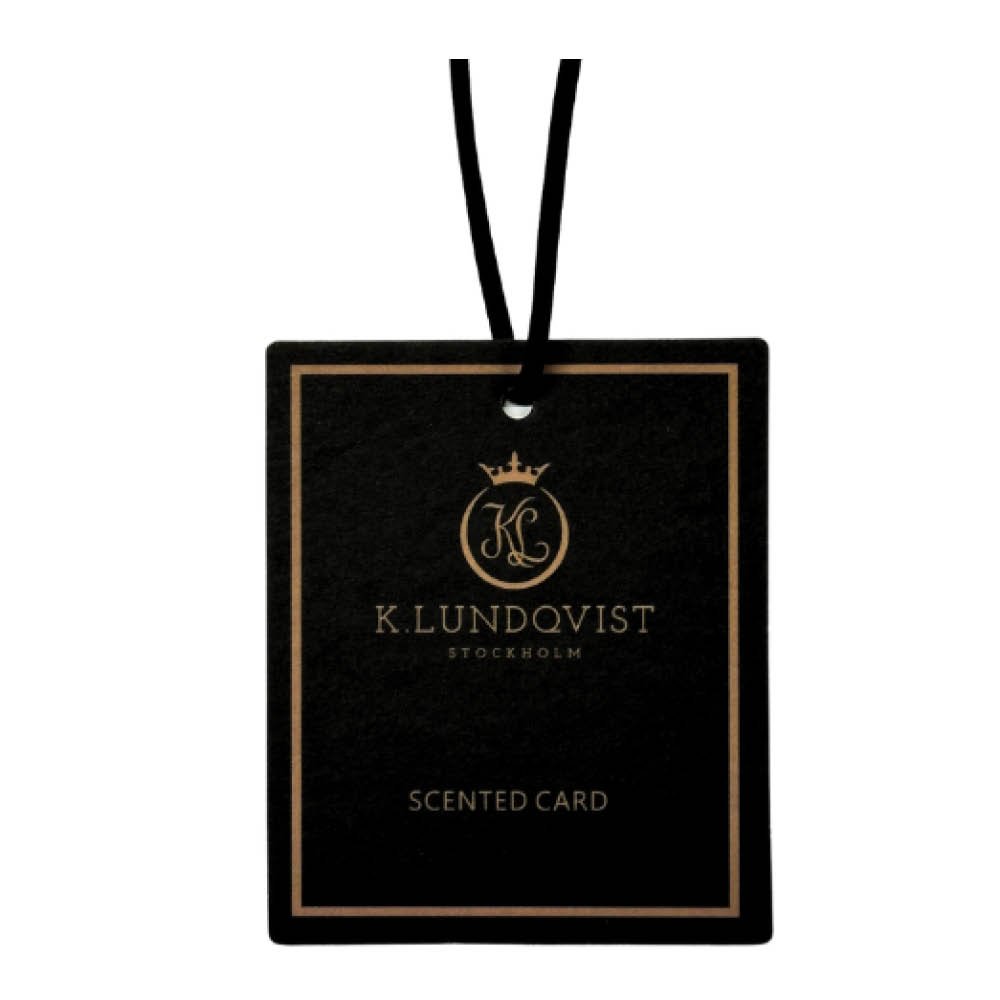 K. Lundqvist Stockholm  Black Cashmere Tuoksukortti