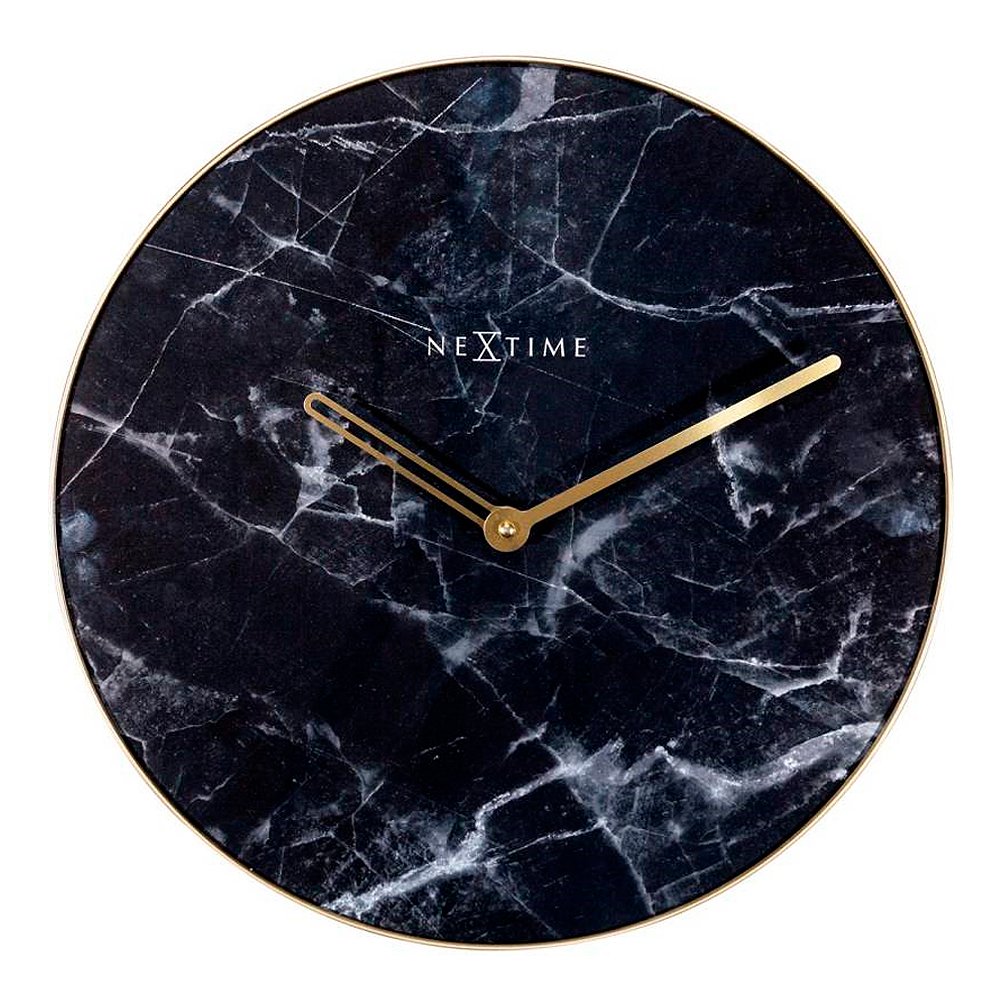 NeXtime  Marble Seinäkello 40 cm Musta