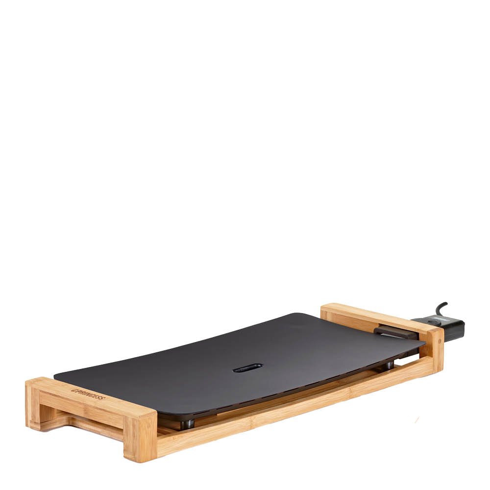PRINCESS  Pöytäg­rilli 50x25 cm 2200W Musta/Bambu