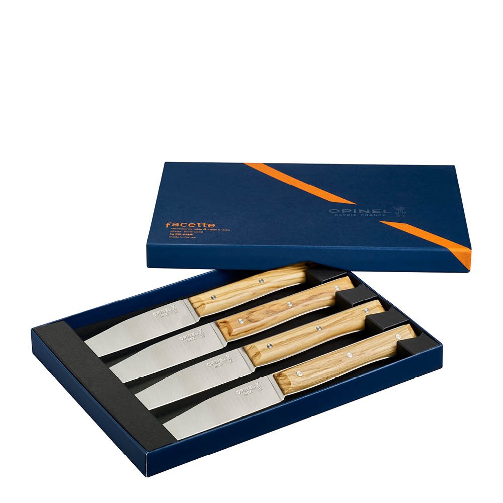 Opinel  Table Bois Facette Veitsi 4 kpl Saarni