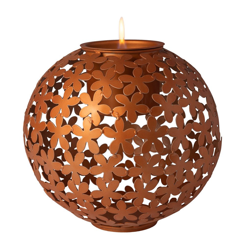 Tenderflame  Hortensia Sisustustuli 30 cm Kupari