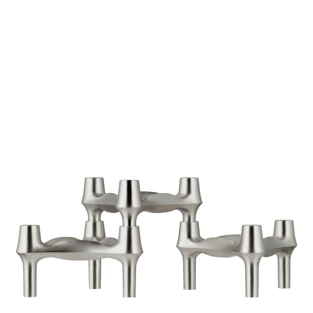 Stoff Nagel BMF kynttilänjalka 6,7 cm 3 kpl harjattu kromi
