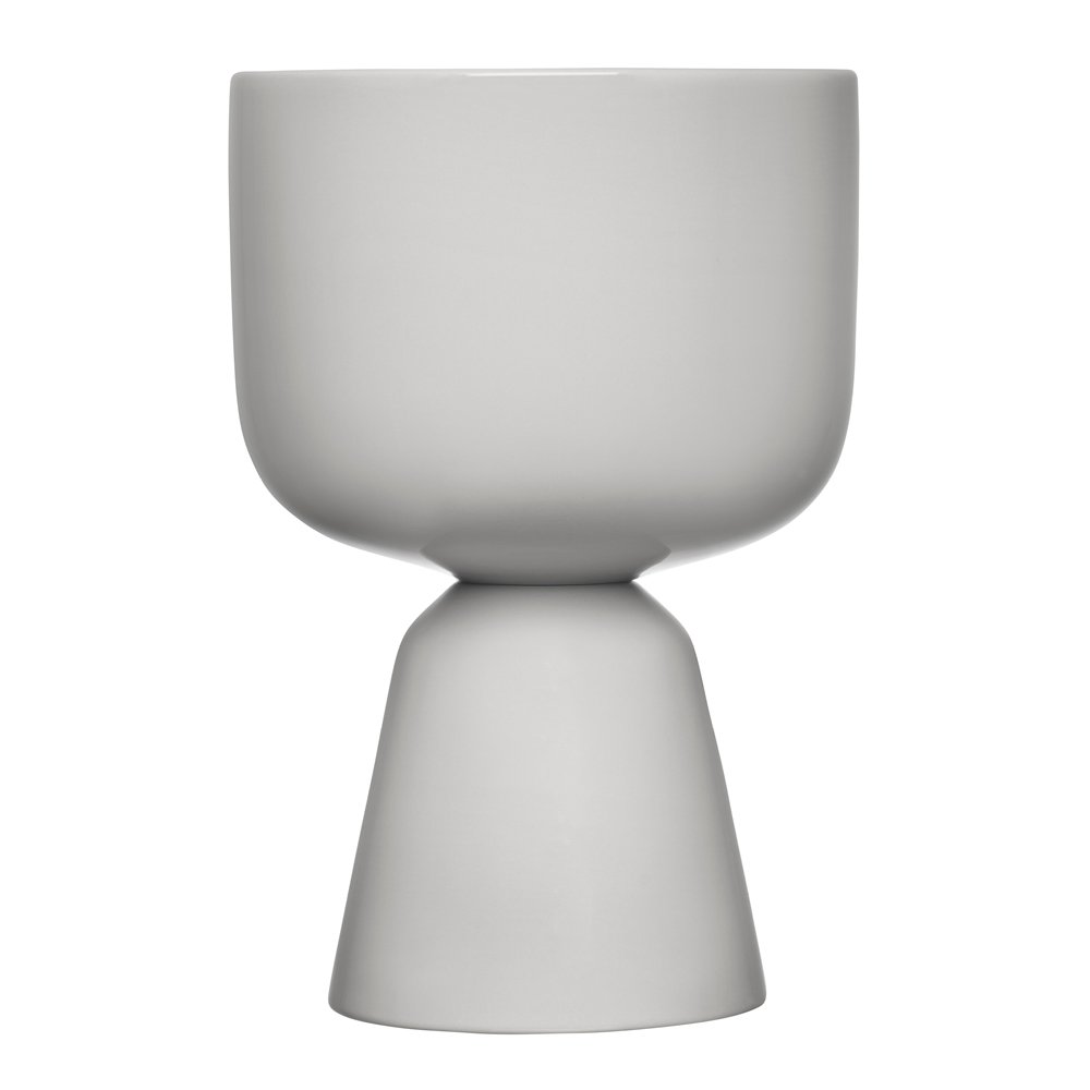 iittala  Nappula Kukkaruukku 23x15,5 cm Vaaleanharmaa