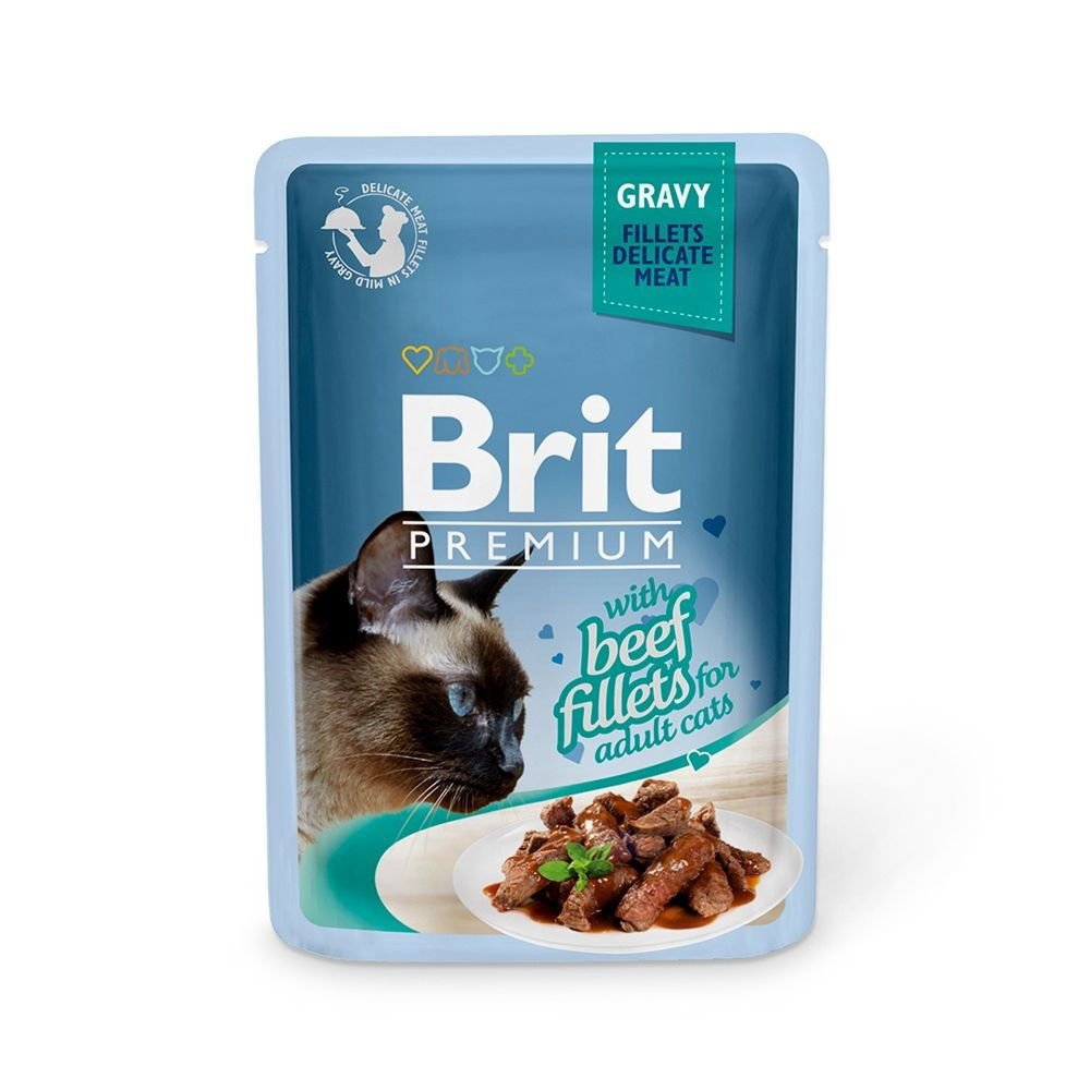 Brit Premium lihapaloja kastikkeessa, 85 g