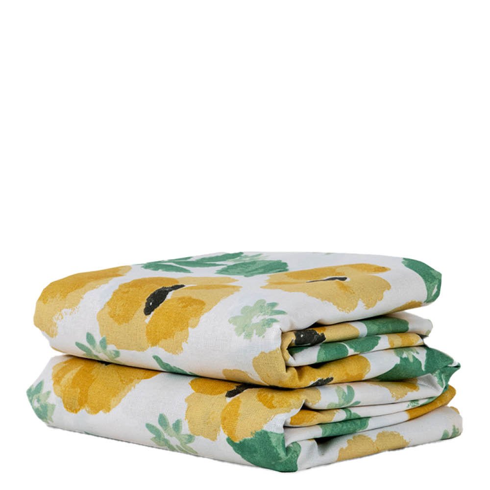 Sagaform  Eden Vaxad Pöytäliina 150x250 cm Keltainen