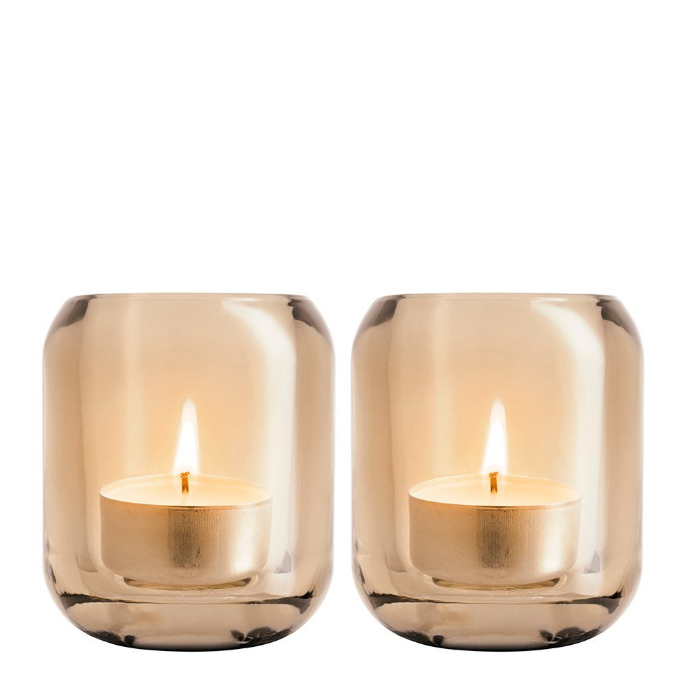 Eva Solo  Acorn Kynttilälyhty 2 kpl Amber