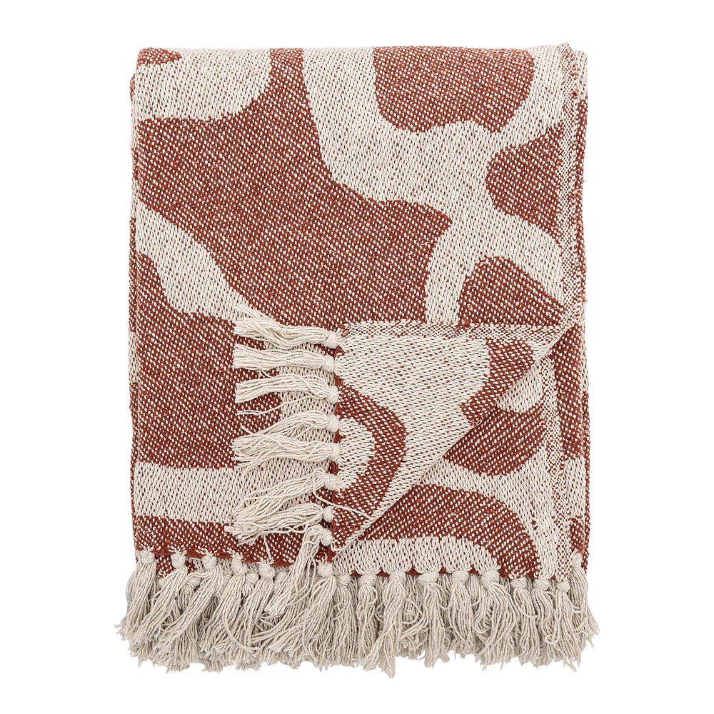 Bloomingville  Salobre Viltti 160x130 cm Ruoste/Beige