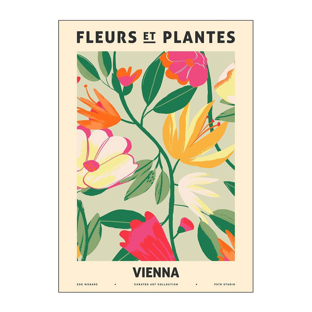 Poster & Frame  PSTR Studio Juliste 30x40 cm Zoe fleurs et plantes vienna