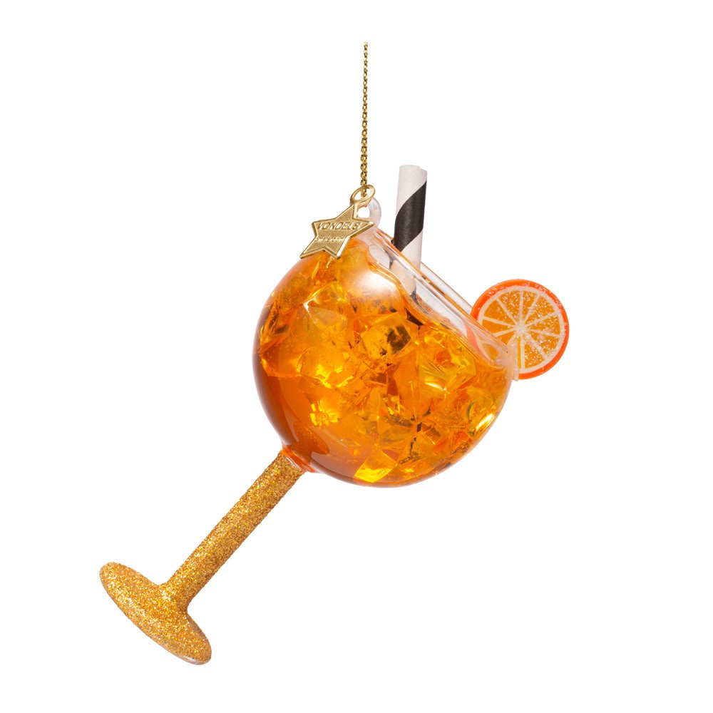 Vondels  Wine & Dine Riippuva joulukoriste Apelsinspritz 11 cm Oranssi