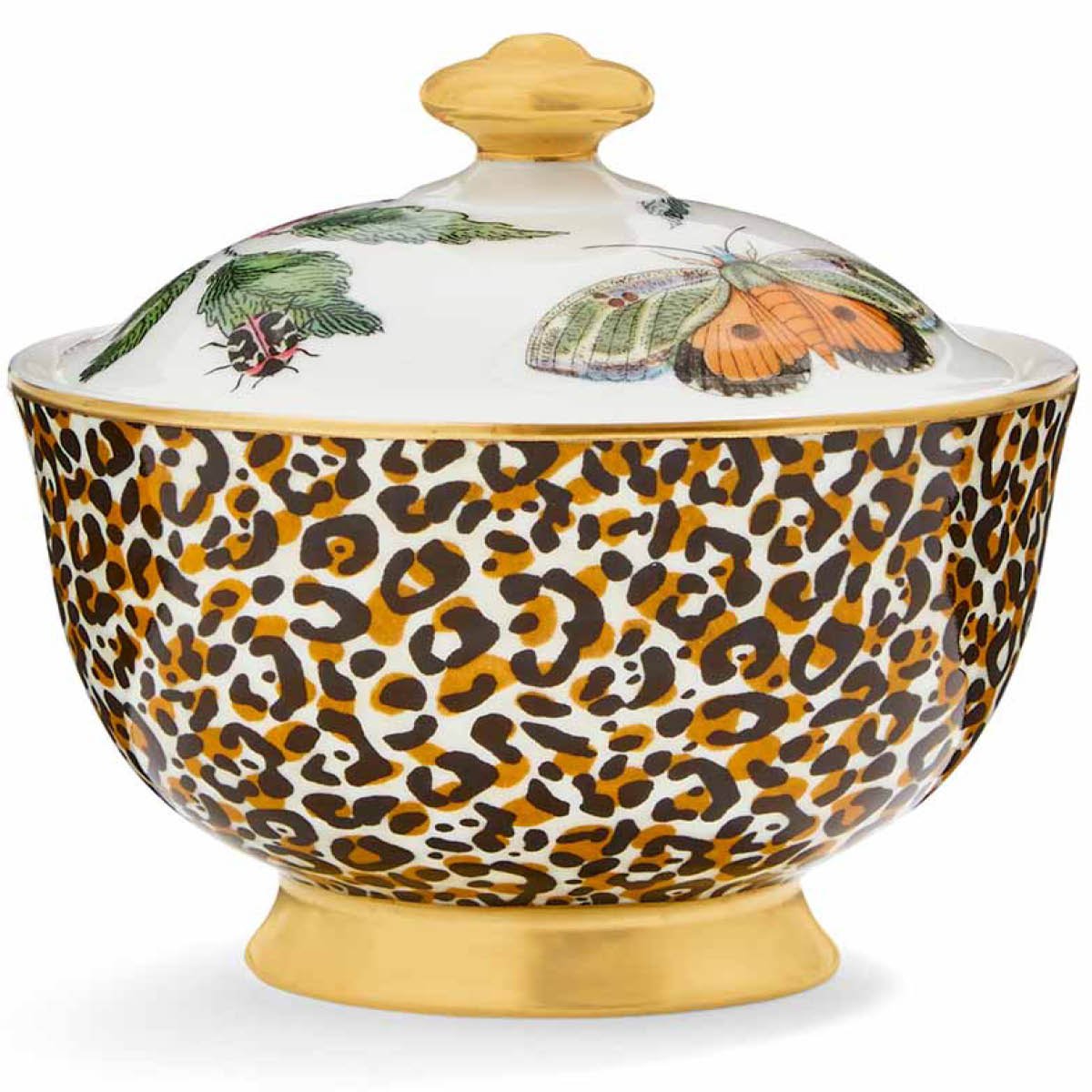Spode Creatures of Curiosity Sokerikulho kannella 20 cl Leopard