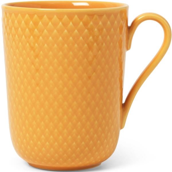 Lyngby Porcelæn  Rhombe Color Muki korvalla 33 cl Keltainen