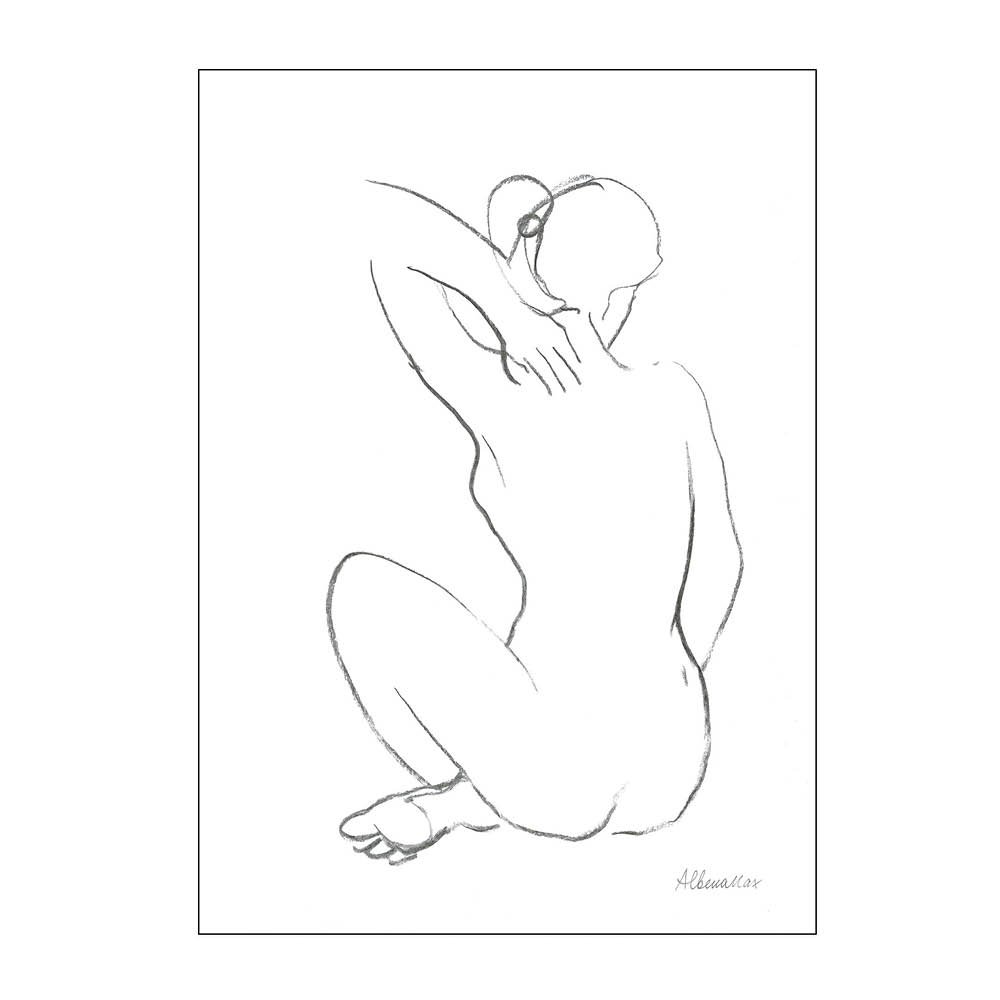 Poster & Frame  Wild Apple Juliste 30x40 cm Nude sketch i