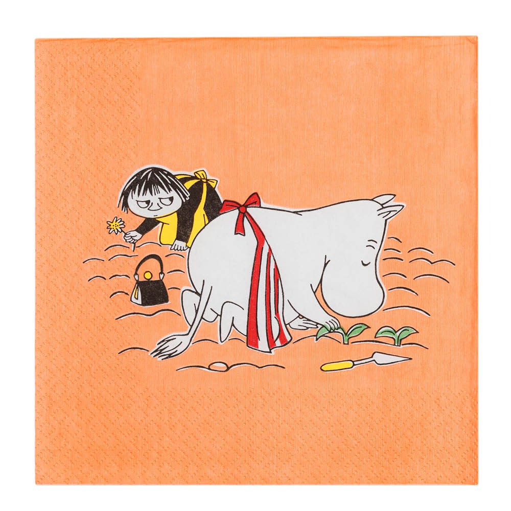 Moomin Arabia  Muumi Servetti Muumimamma 33x33 cm 20 kpl Oranssi
