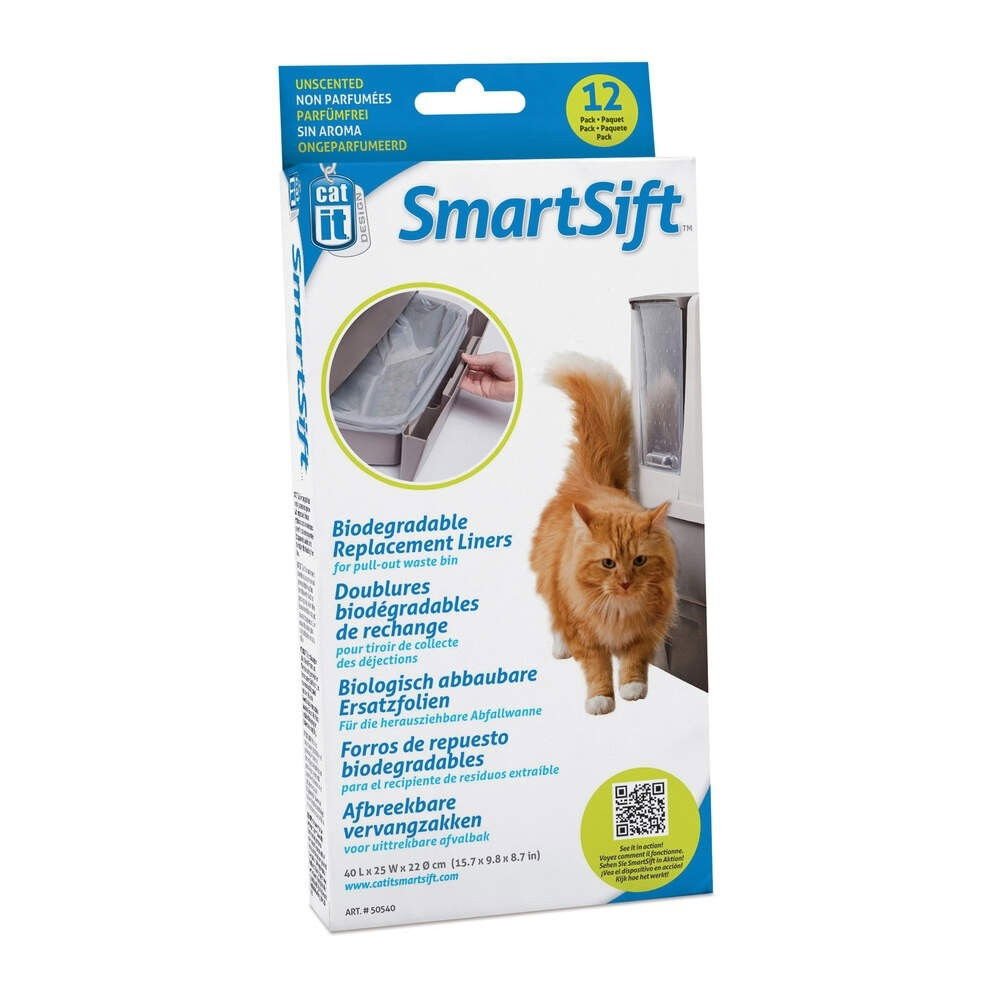Kissanvessan suojapussi Catit Smartsift 12 kpl