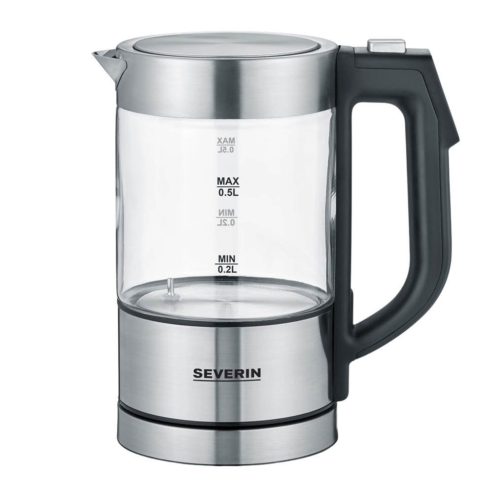 Severin  Vedenkeitin WK3458 digitaalinen 0,5L 1100W musta/hopea