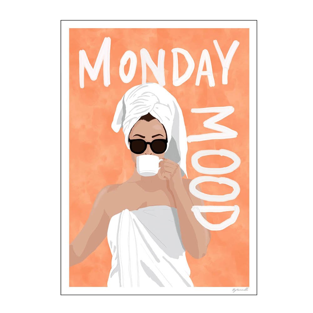 Poster & Frame  ByKammille Juliste 50x70 cm Monday mood