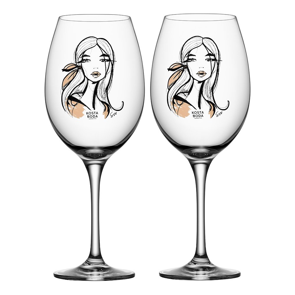 Kosta Boda  All About You Viinilasi 52 cl 2 kpl Wait For Her