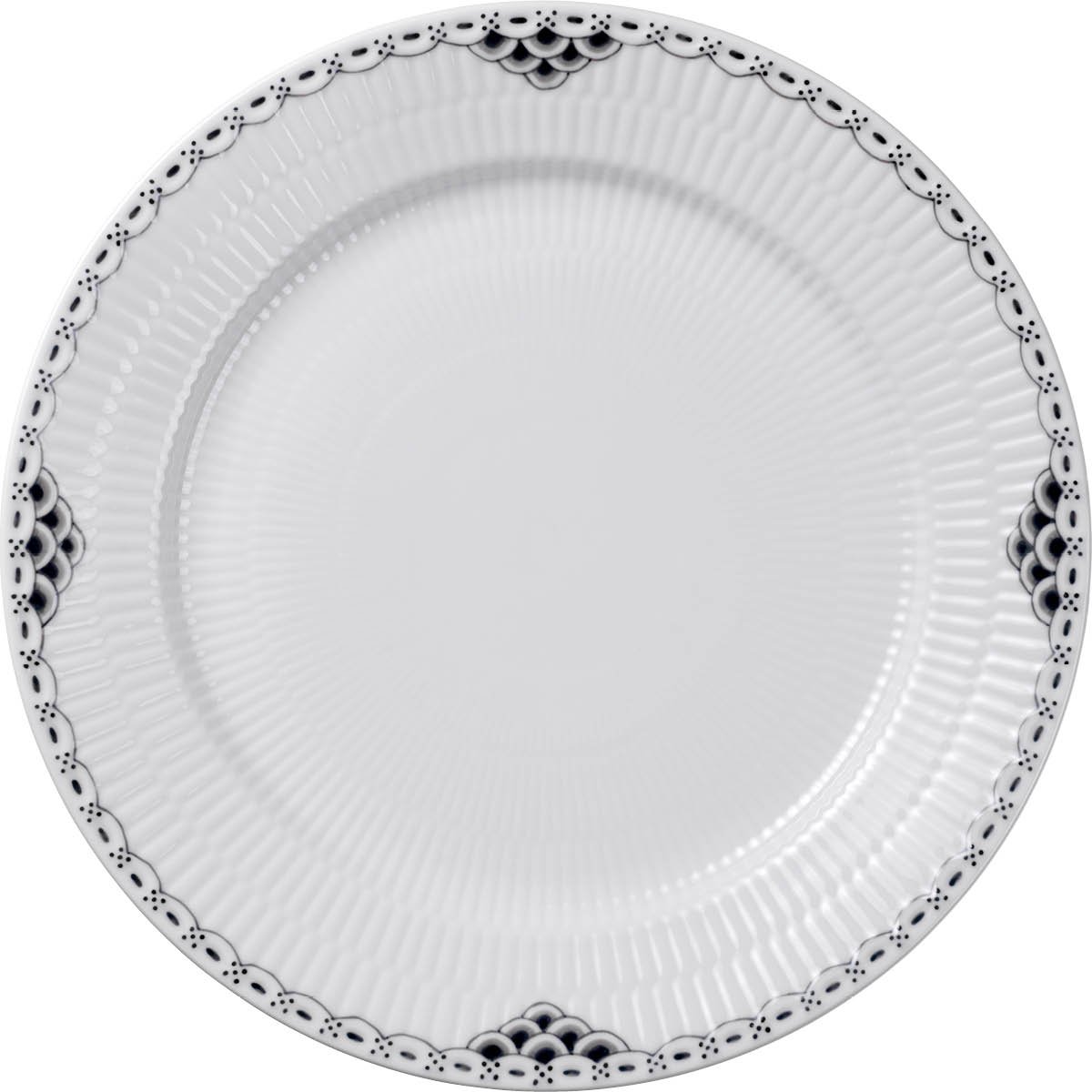 Royal Copenhagen  Black Lace Lautanen 27 cm Valkoinen/Musta