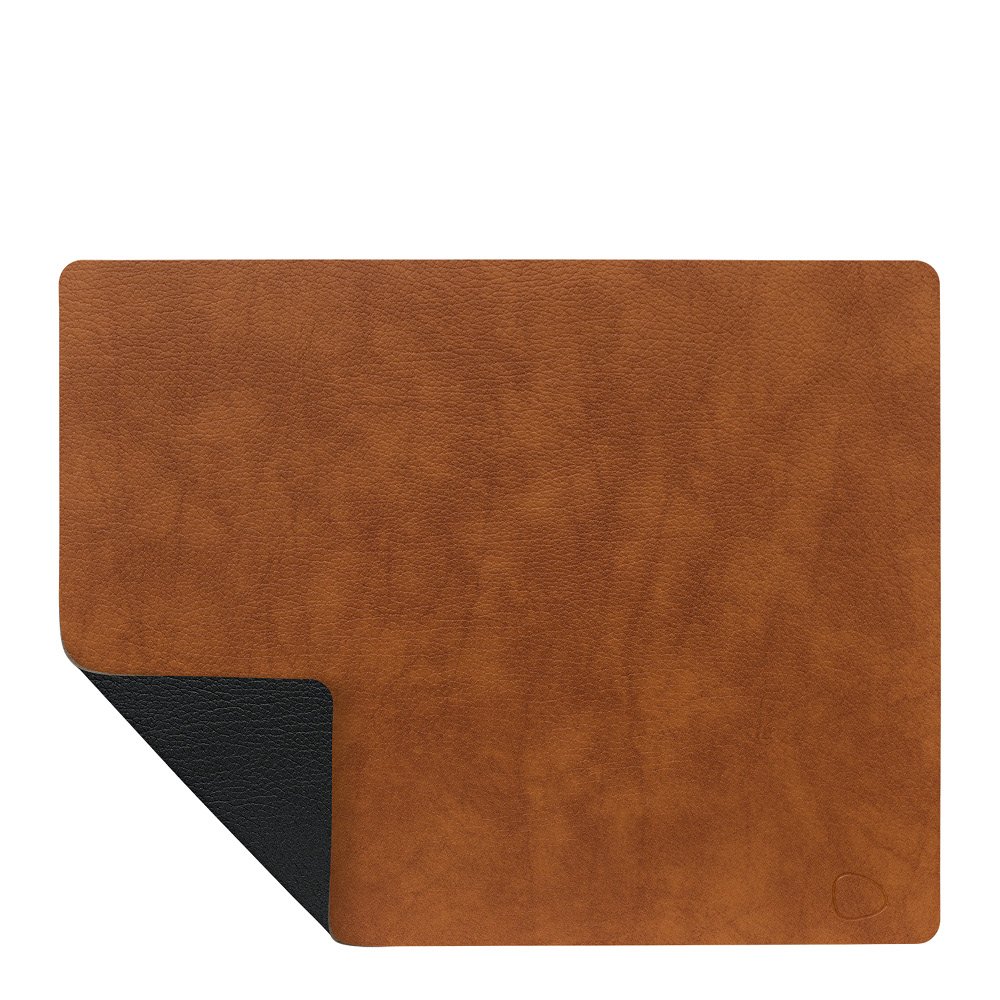 LIND DNA  Square Bull Pöytätabletti kaksipuolinen 35x45 cm Cognac/Black