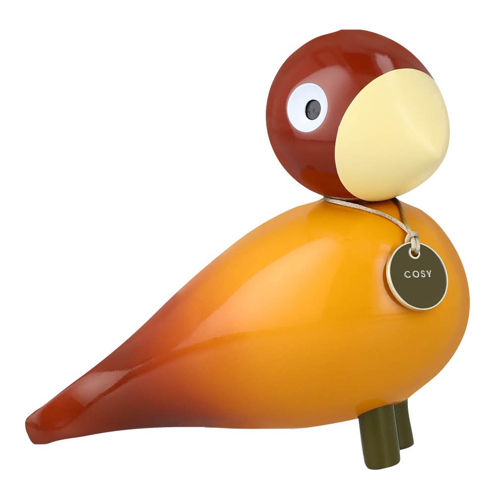 Kay Bojesen Denmark  Story Bird Puulintu Cosy 15,5 cm Oranssi