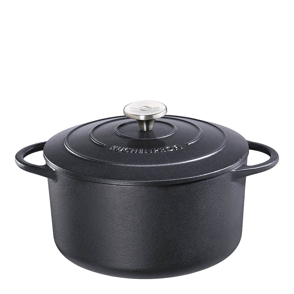 Küchenprofi  Provence Valurautapata 20 cm 2,4 L Musta