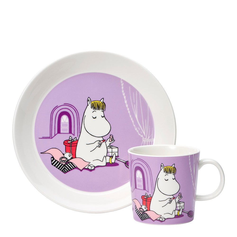 Moomin Arabia  Muumi Setti 2 osaa Niiskuneiti