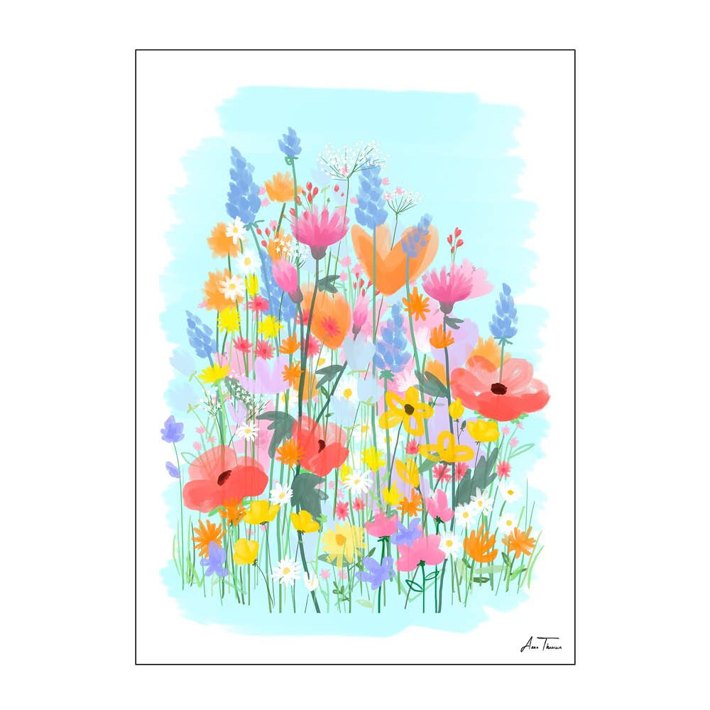Poster & Frame  Anna Thomsen Juliste 50x70 cm Field of flowers no3