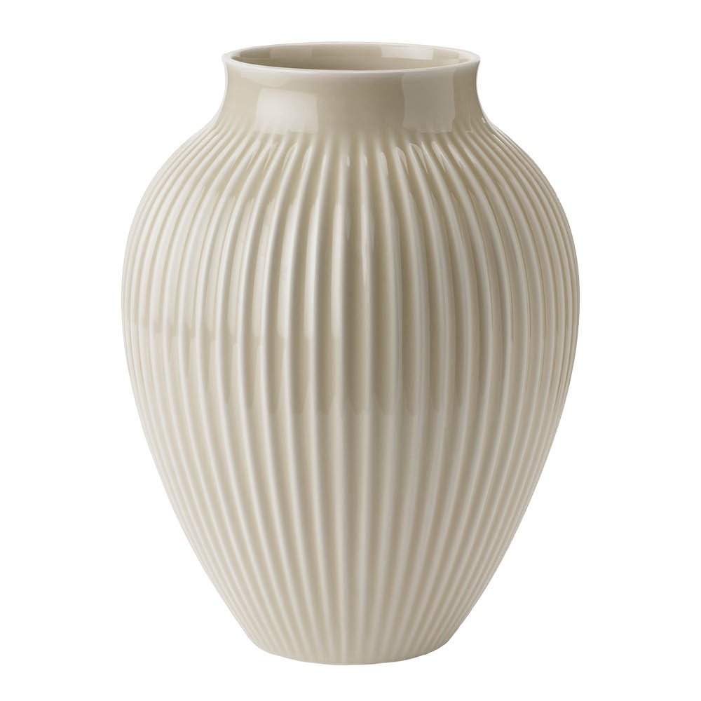 Knabstrup Keramik  Ripple Maljakko 27 cm Hiekka