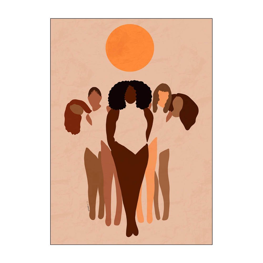 Poster & Frame  Carelle N'guessan Juliste 50x70 cm w.o.m.e.n